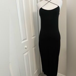 T by Alexander Wang strappy midi dress